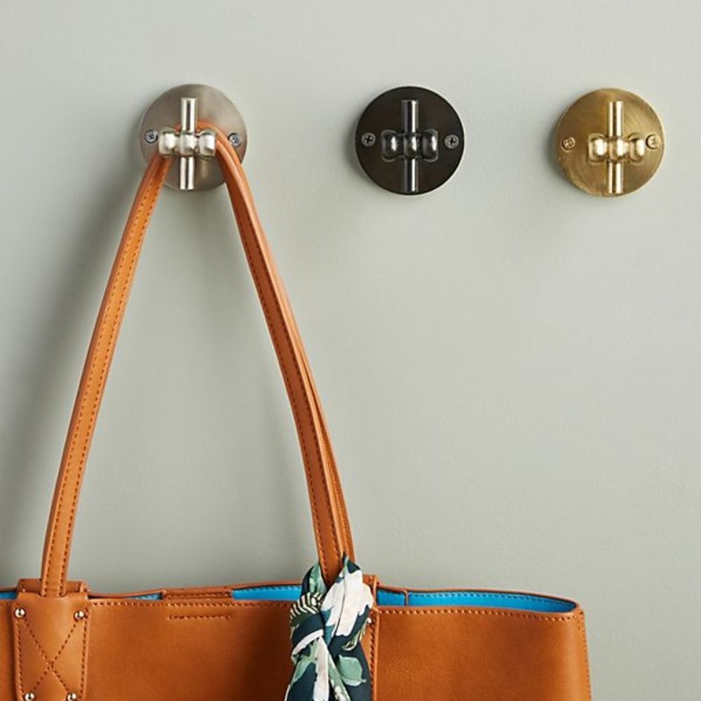 Anthropologie Constance Cast Iron Silver Hook